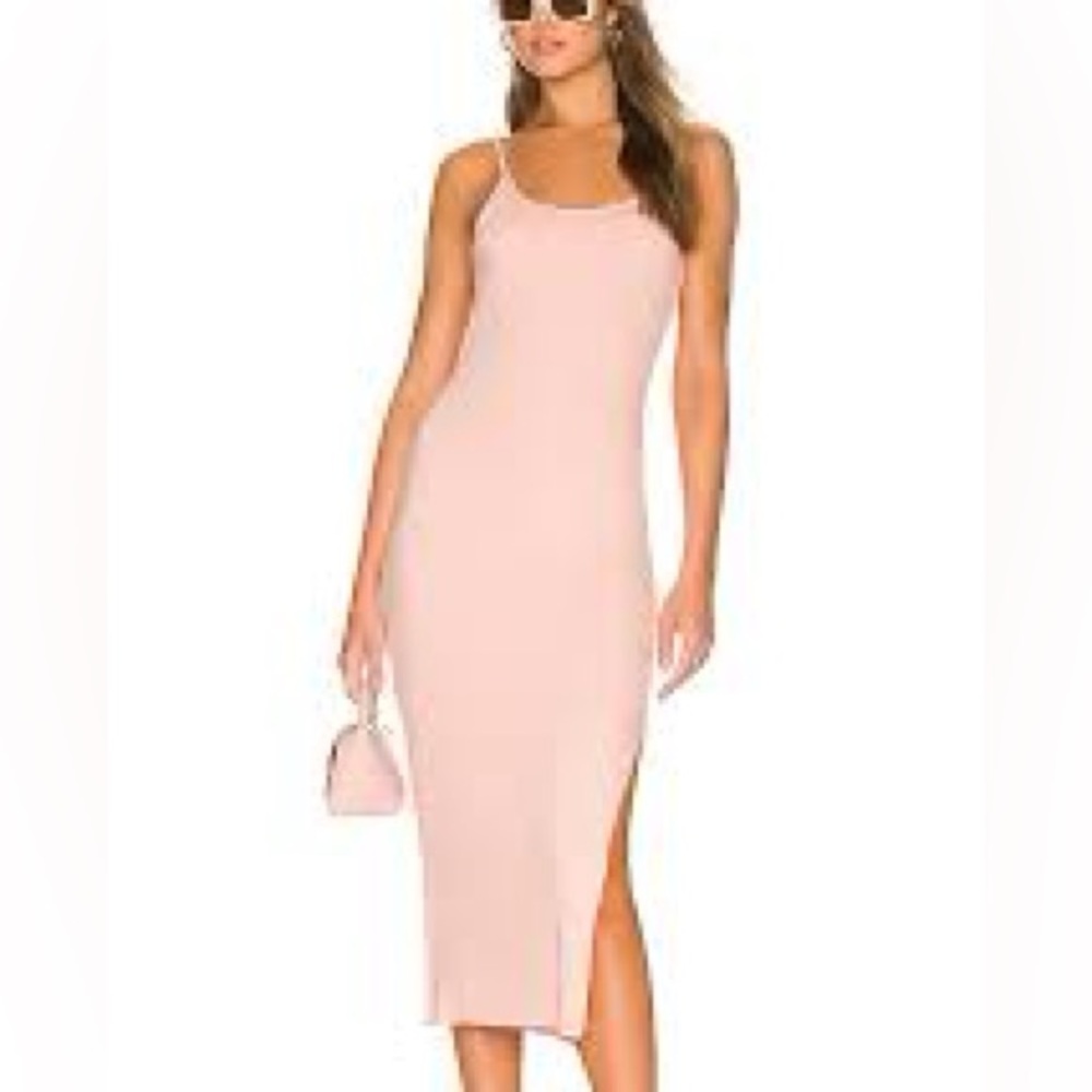 The Range Braided Strap Midi Dress in Dusty Desert Light Pink Sundress size XS.